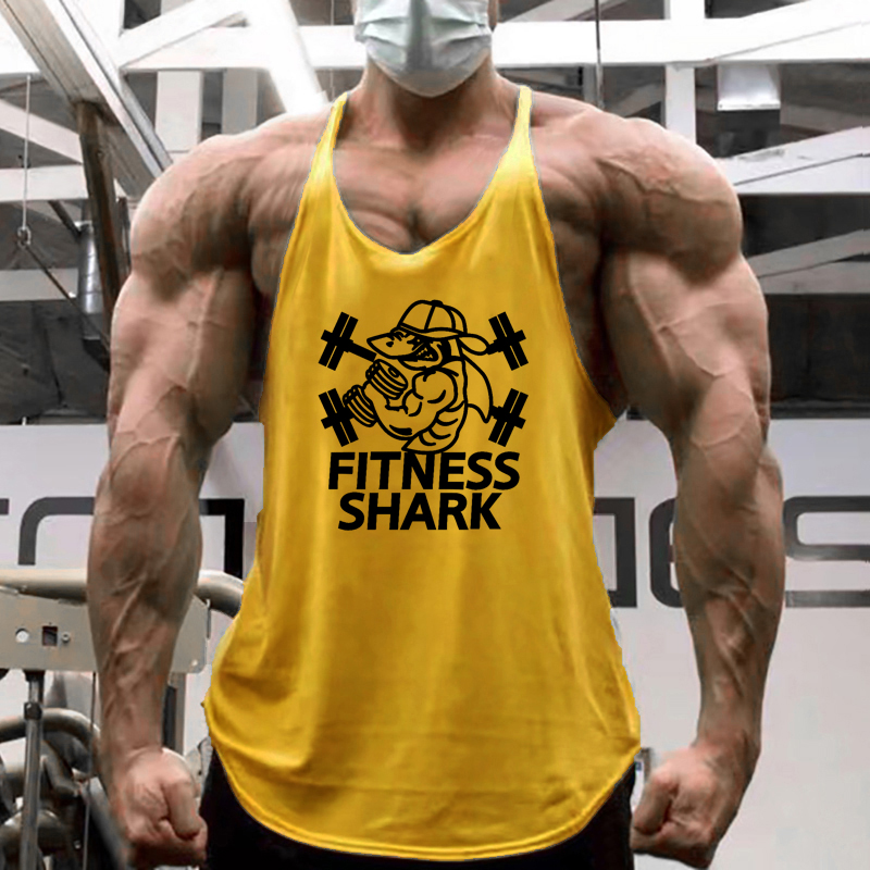 Sleeveless Undershirt - เสื้อกล้ามวิ่งผู้ชายผ้าฝ้าย เสื้อออกกำลังกายฟิตเนส แขนกุด เสื้อกล้ามออกกำลังกาย ระบายอากาศ เสื้อกีฬาฤดูร้อน