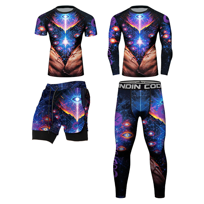 ชุดกีฬาบ็อกซิ่งผู้ชาย Space Ey - Compression Long Pant บทวิจารณ์และราคา