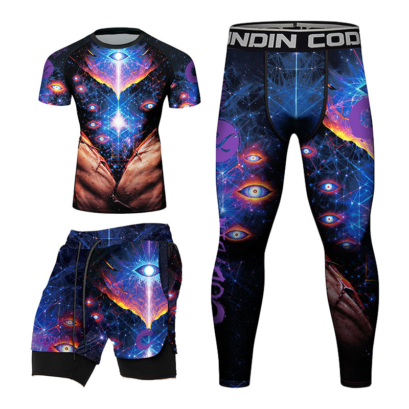 ชุดกีฬาบ็อกซิ่งผู้ชาย Space Ey - Compression Long Pant บทวิจารณ์และราคา
