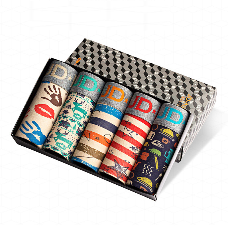 5 ชิ้น/ล็อตผู้ชายชุดชั้นในนักม - Boxer Brief Pack Cotton บทวิจารณ์และราคา